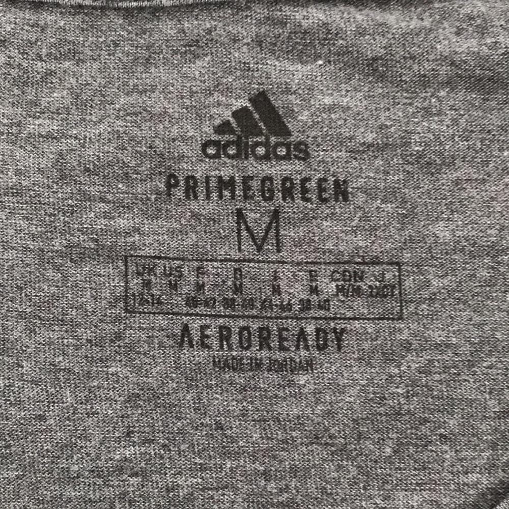 2/$25 ADIDAS Gray Primegreen Aeroready Tank Top Size Medium - Picture 7 of 9